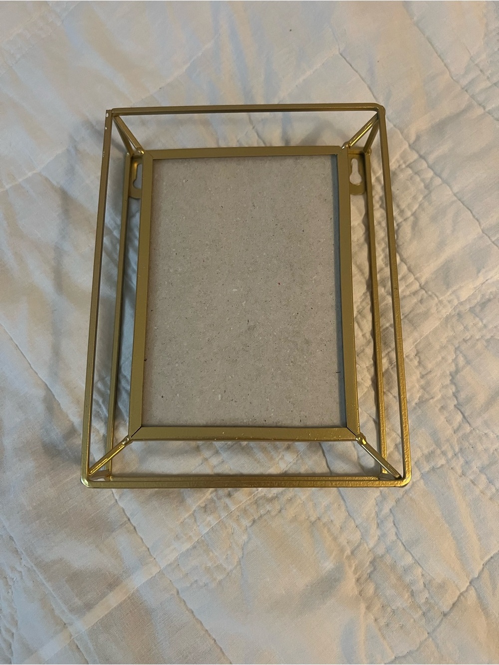 Gold Metal Rectangular Decorative Picture Frame - Brand